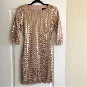 Rose Gold Sequin Dress